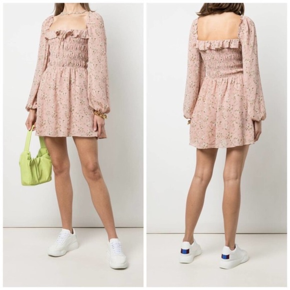 Brand new Reformation Morris smocked dress size 4